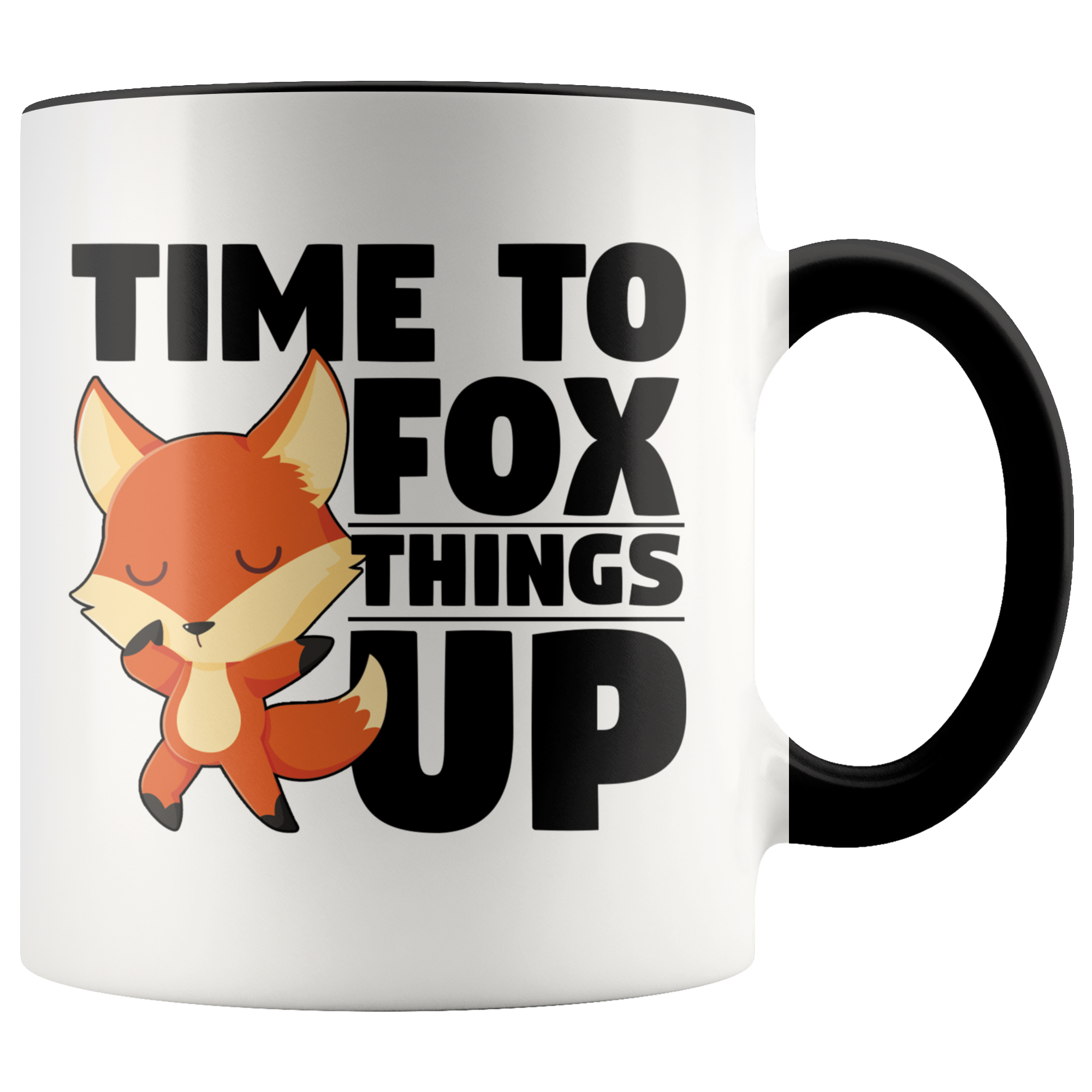 Accent Mug - Fox Things Up