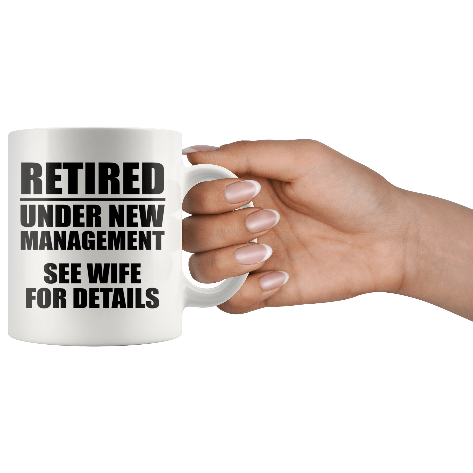 White 11oz Mug - Retired Under New Management