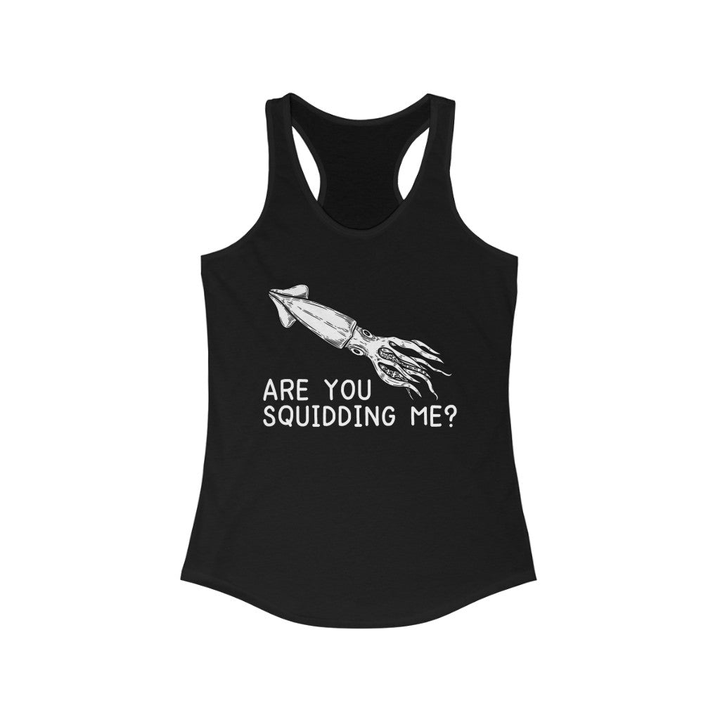 Squid Squidding Me SwiftPOD Women's Ideal Racerback Tank
