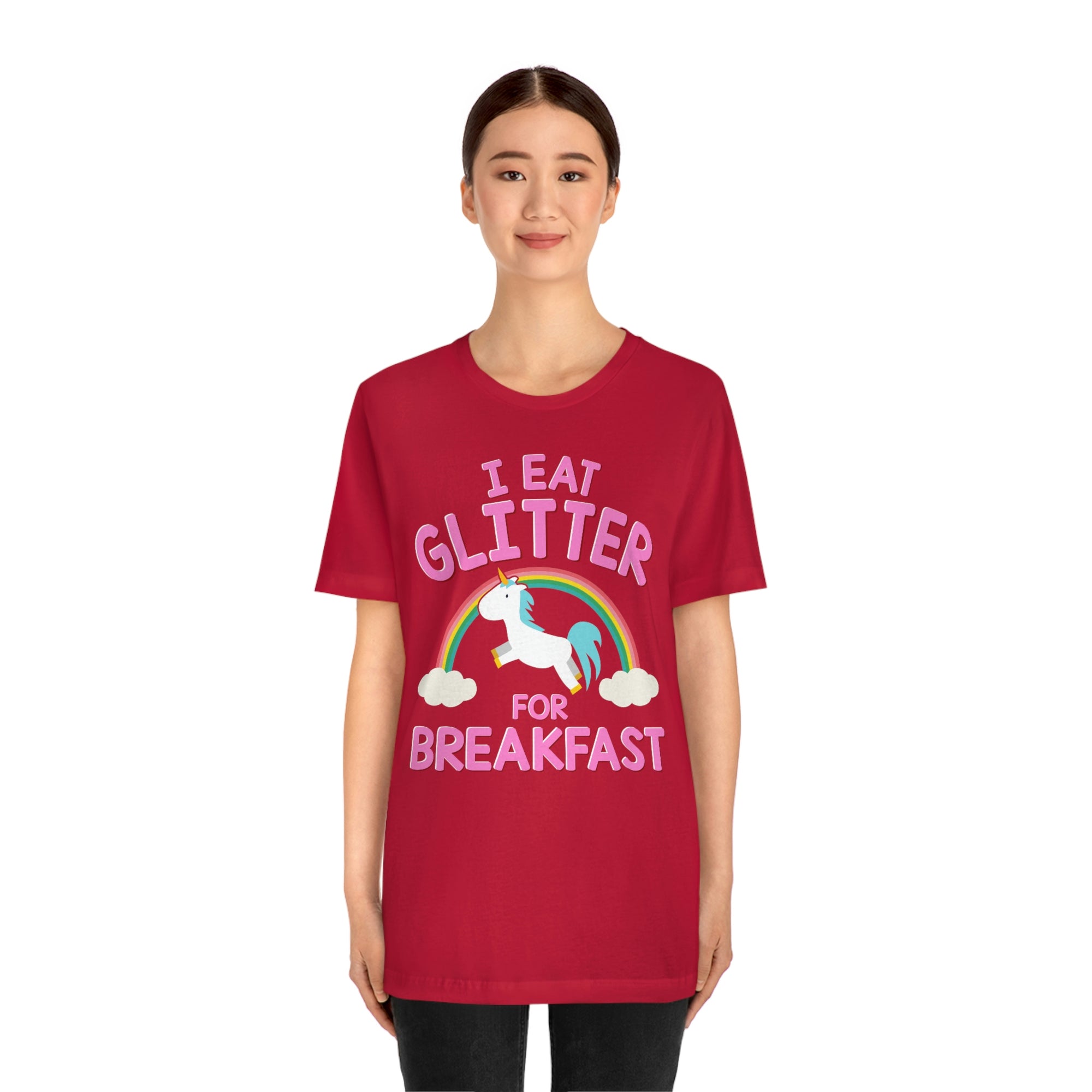 Unicorn Eat Glitter Breakfast TShirtSon UK