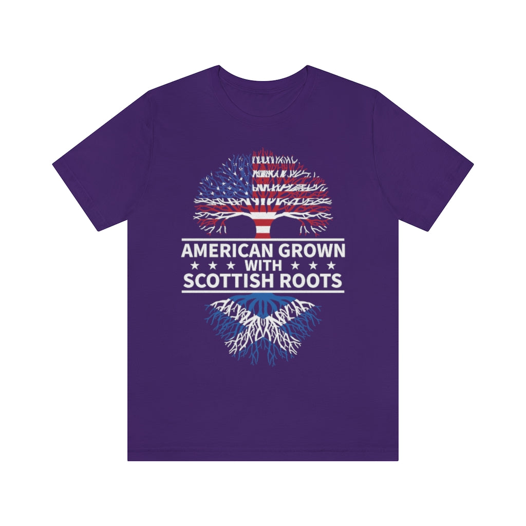 American Grown Scottish Root TshirtSon UK