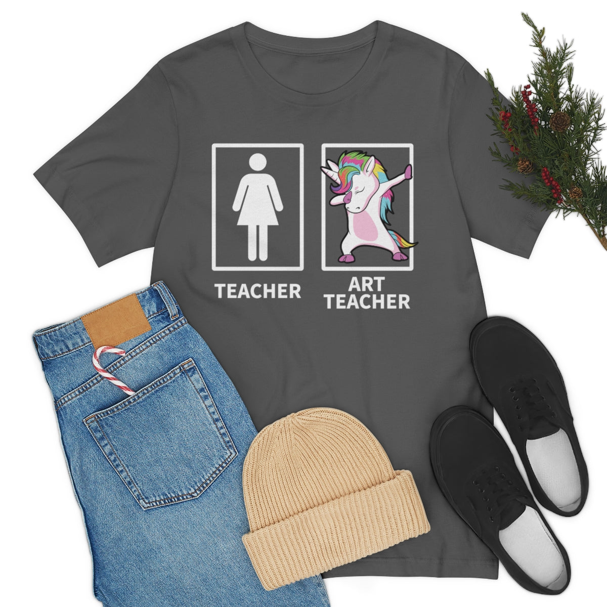 Dabbing Unicorn Art Teacher TShirtSon UK