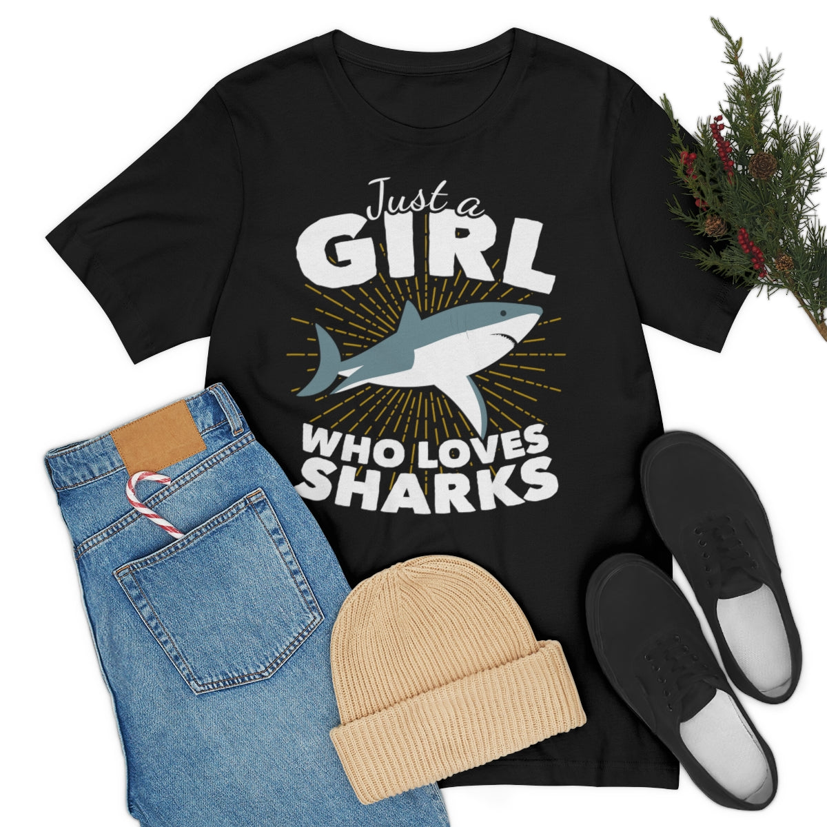 Just a Girl Who Loves Sharks TextileDE Germany