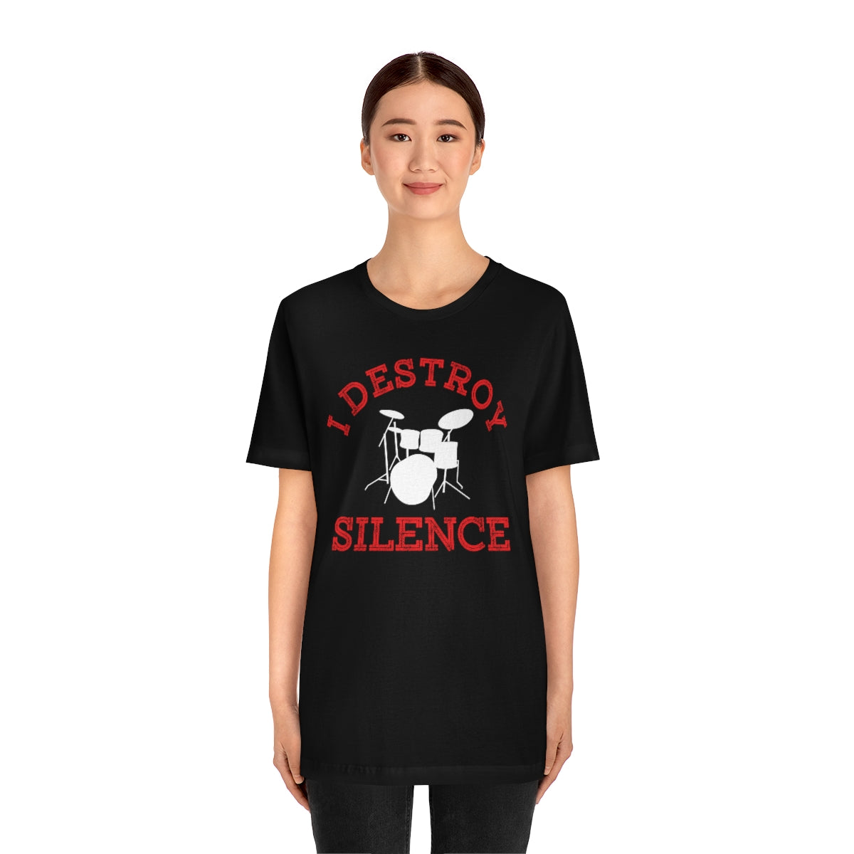 Drummer I Destroy Silence TShirtSon UK