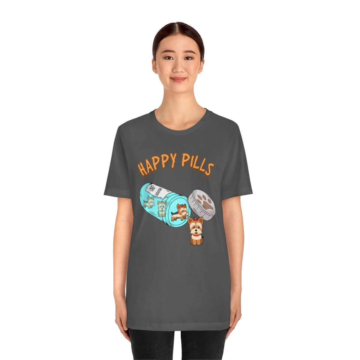 Happy Pills Yorkshire Terrier TShirtSon UK