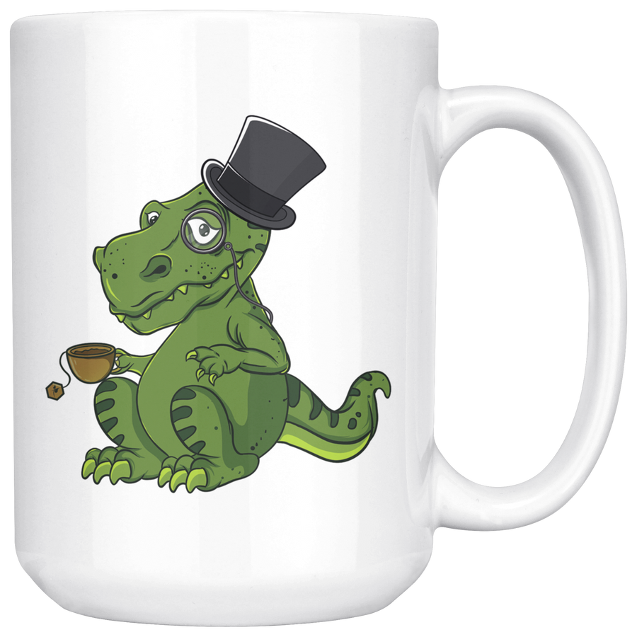 White 15oz Mug - Tea Rex