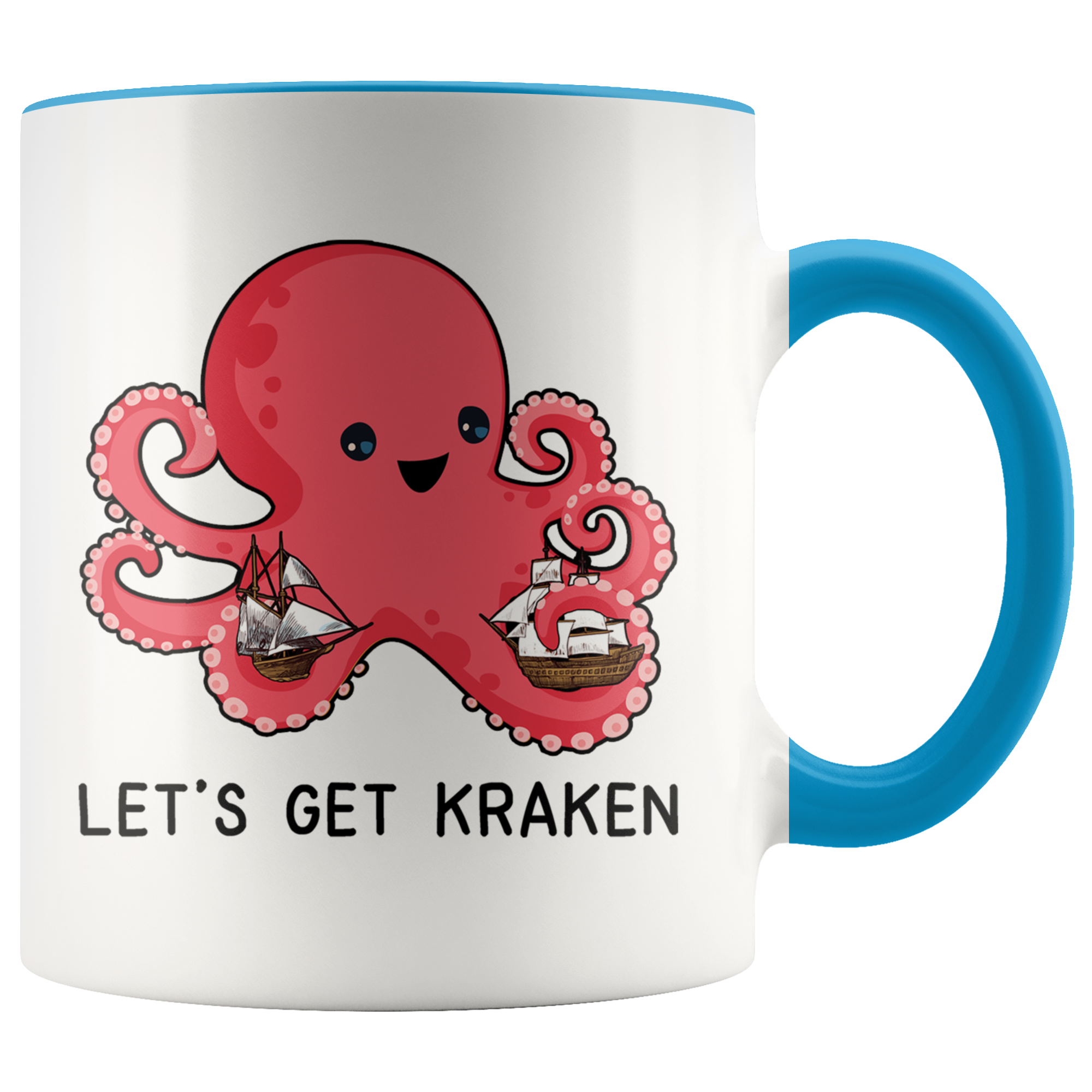 Accent Mug - Let's Get Kraken Old Ships