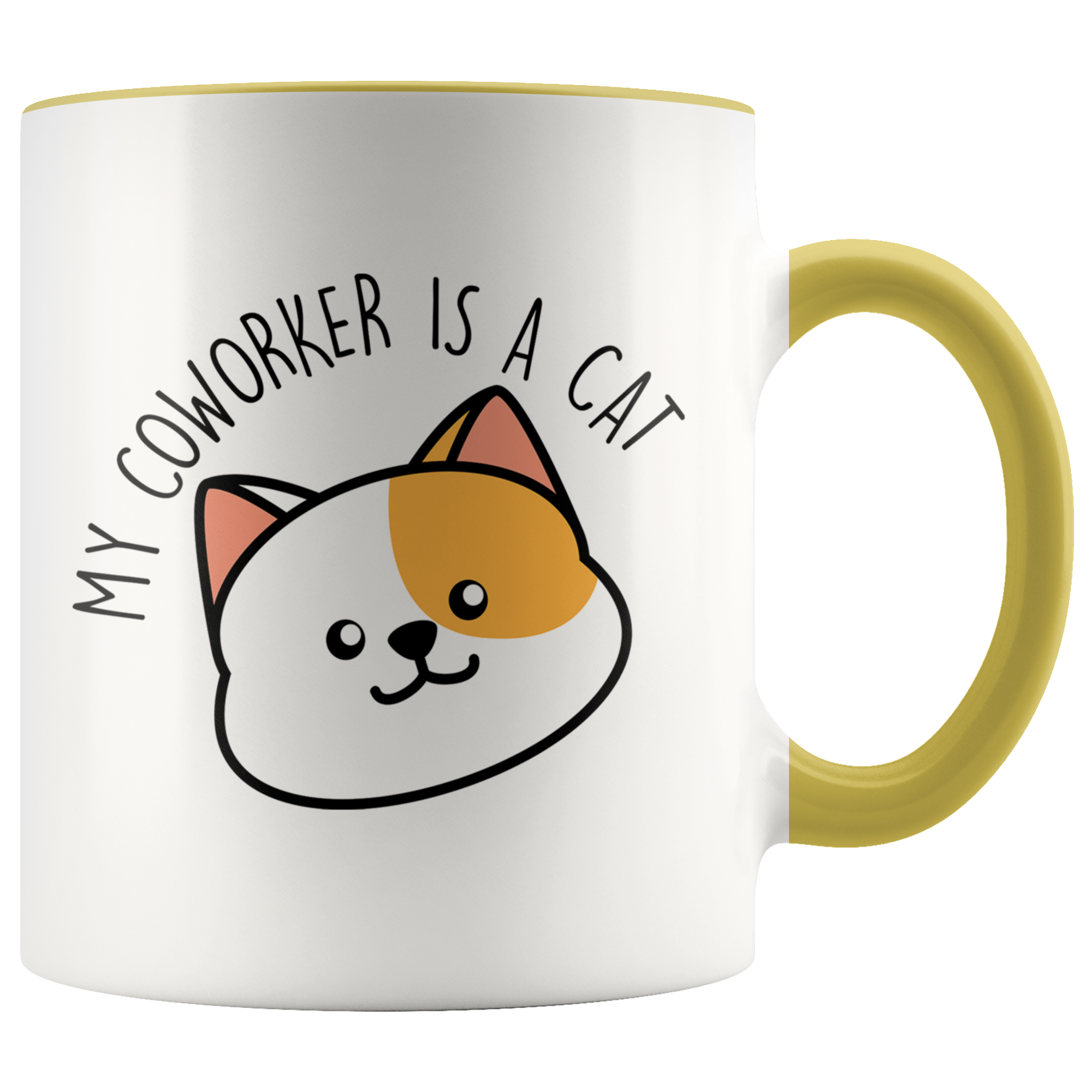 Accent Mug - My Coworker Is A Cat