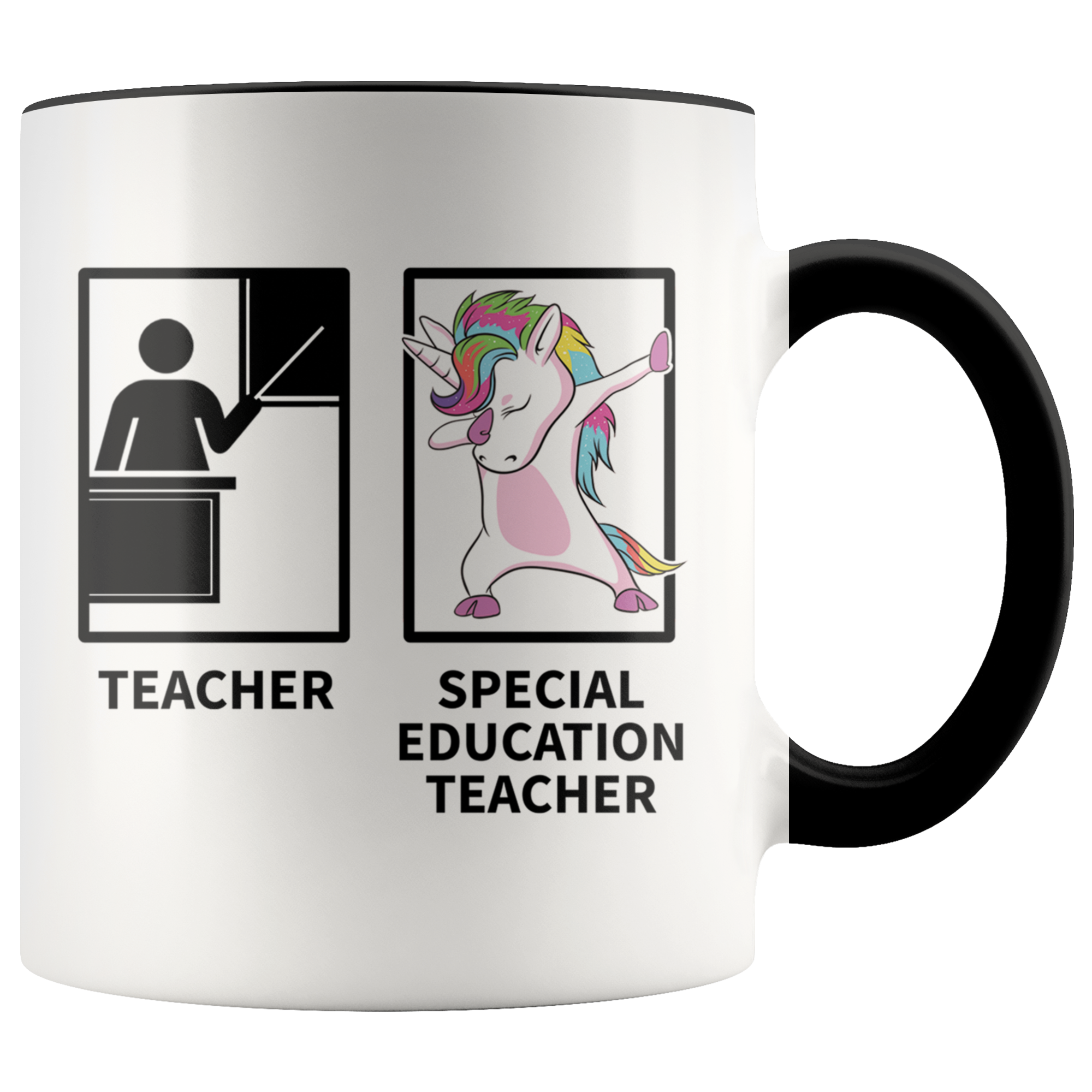 Accent Mug - Special Education Dabbing Unicorn Teacher