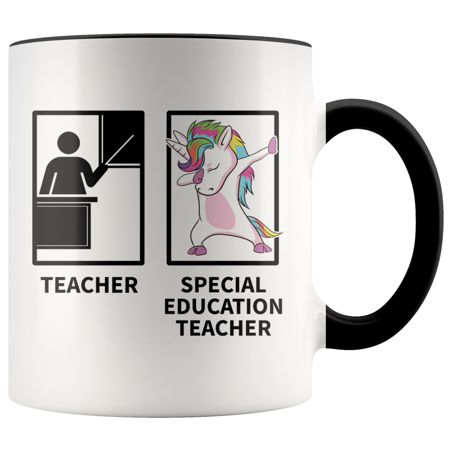 Accent Mug - Special Education Dabbing Unicorn Teacher