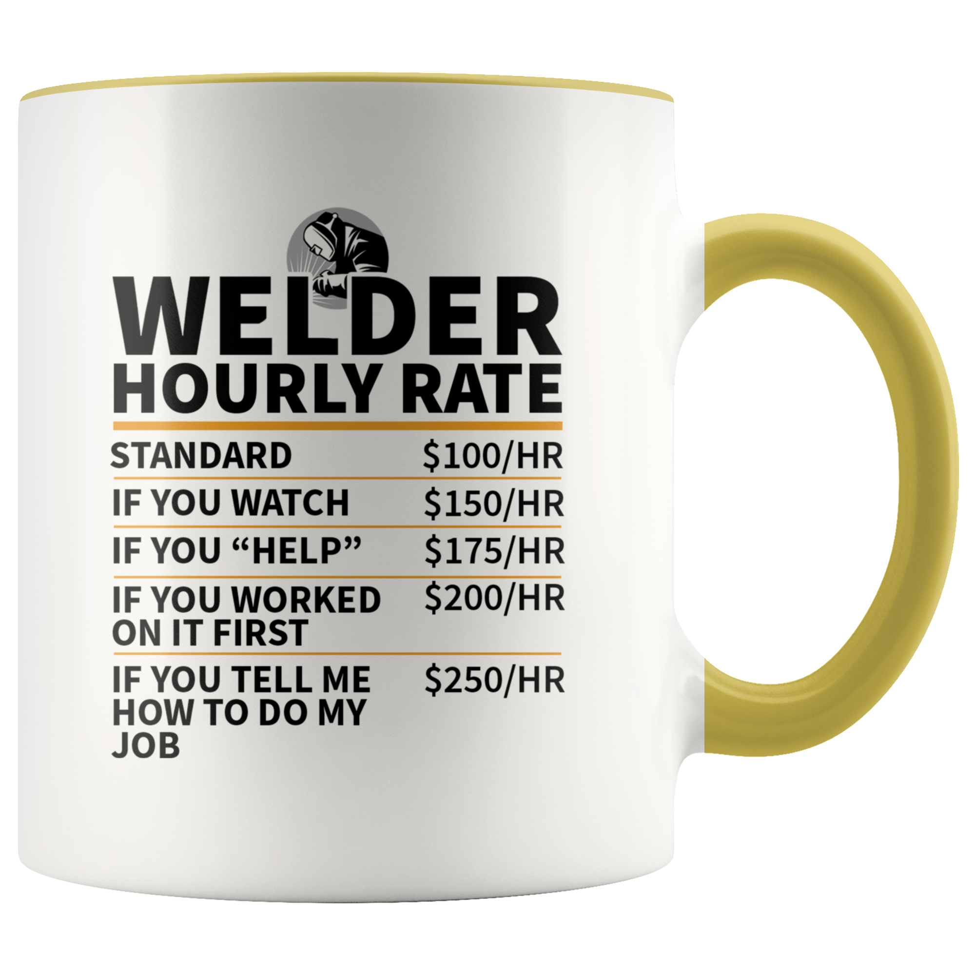 Accent Mug - Welder Hourly Rate