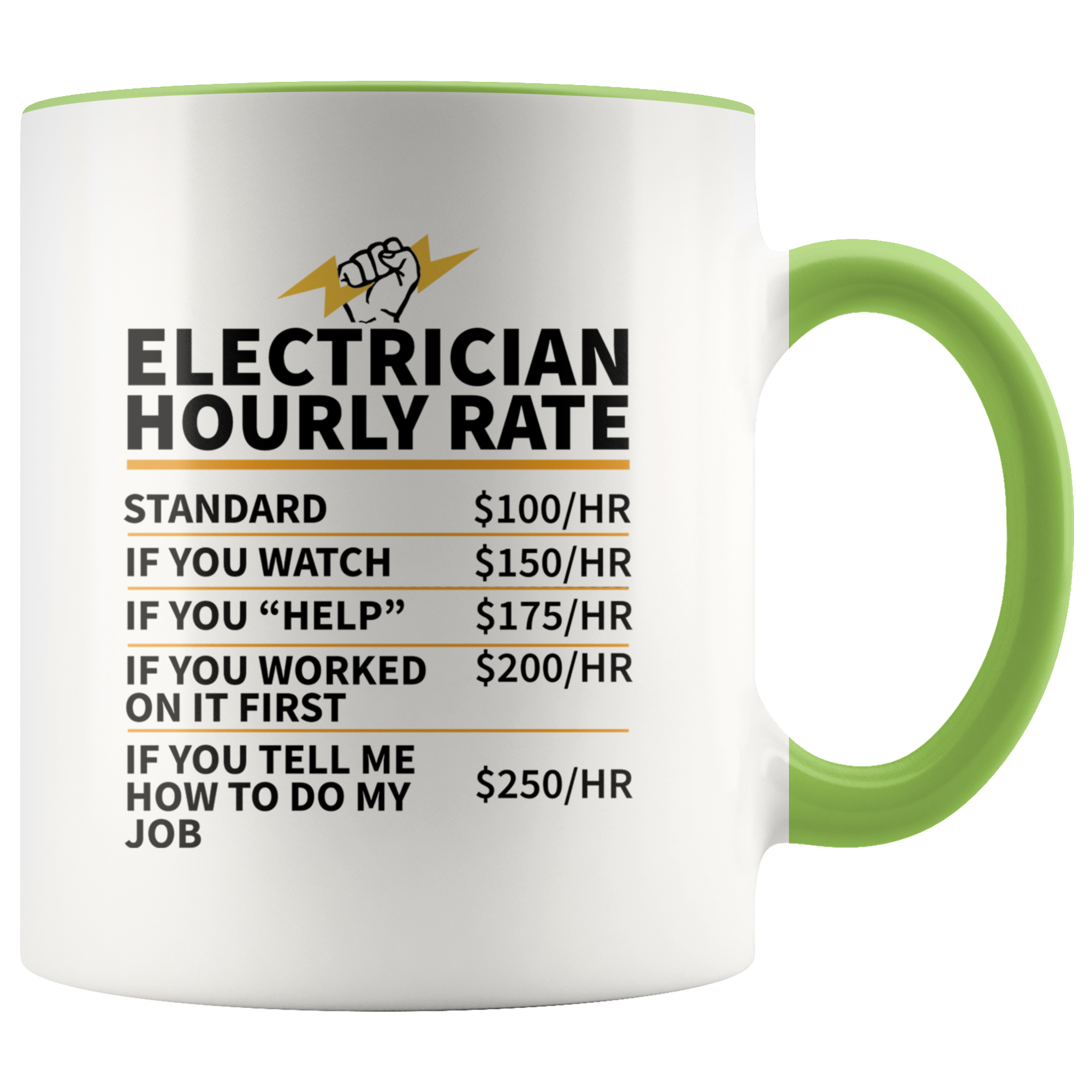 Accent Mug - Electrician Hourly