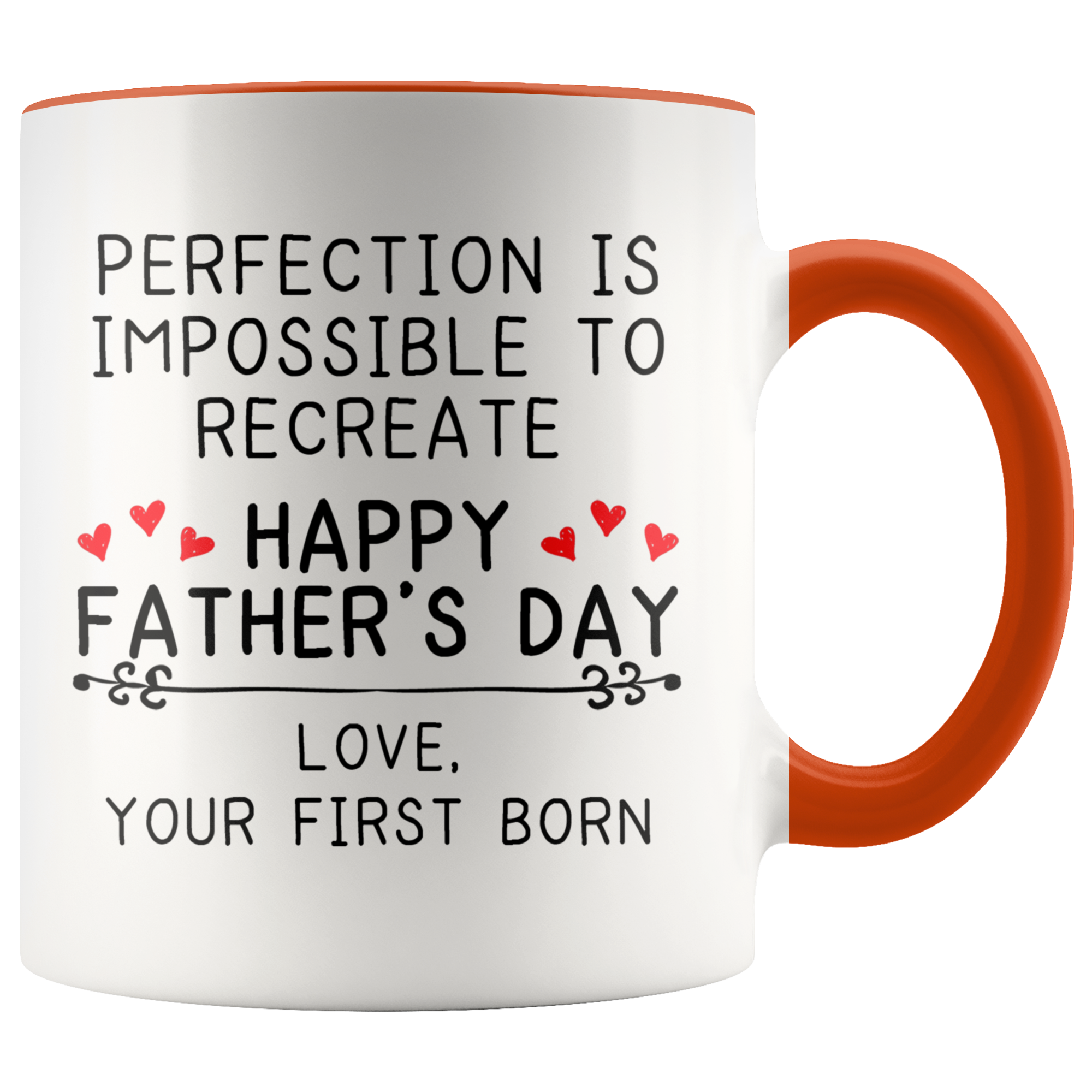 Accent Mug - Father's Day Perfection Impossible First Born
