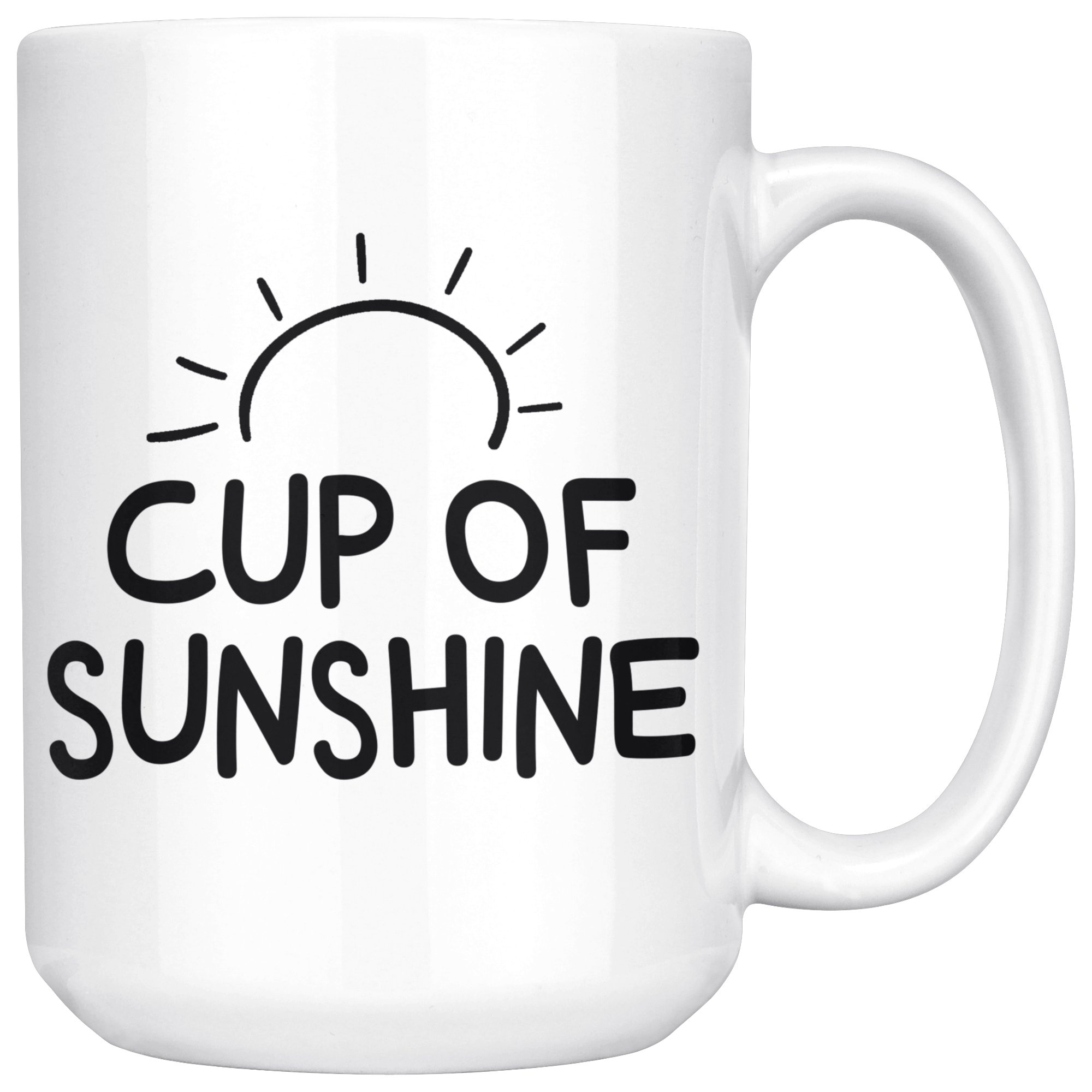 White Mugs - Cup Of Sunshine
