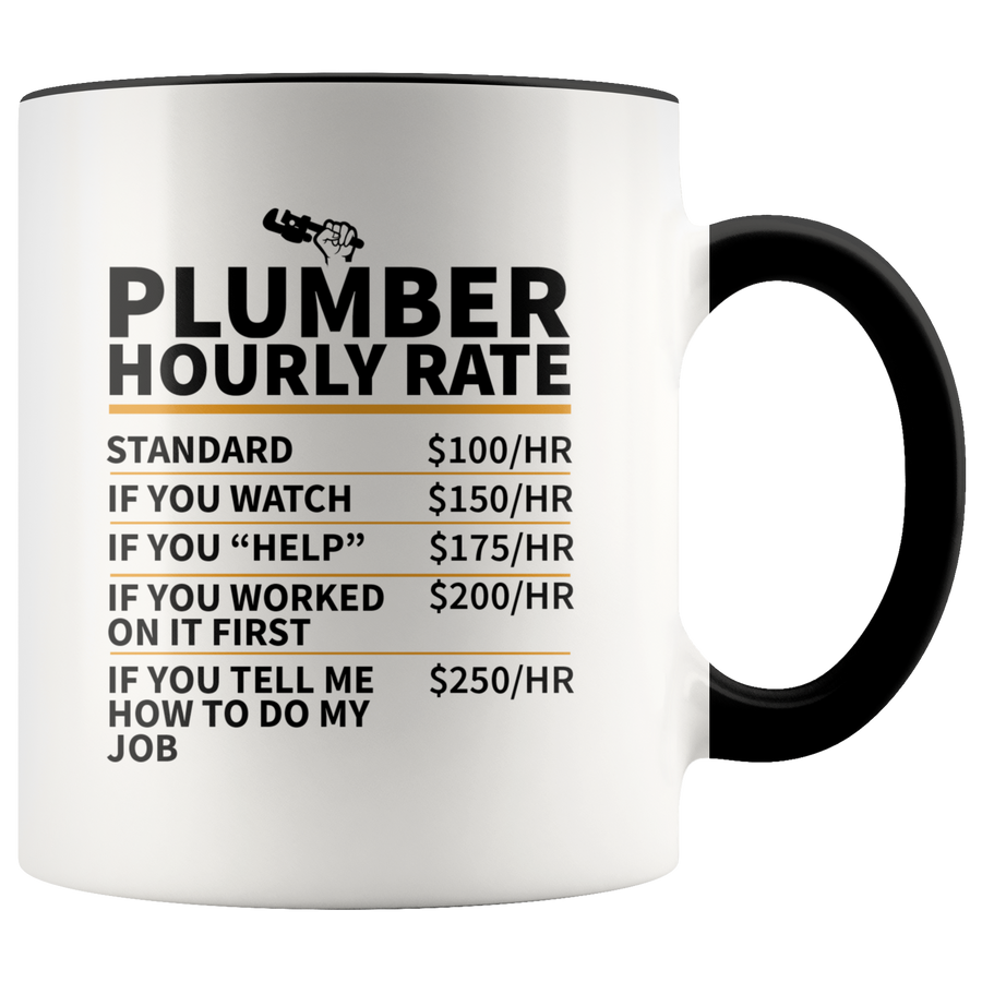 Accent Mug - Plumber Hourly Rate