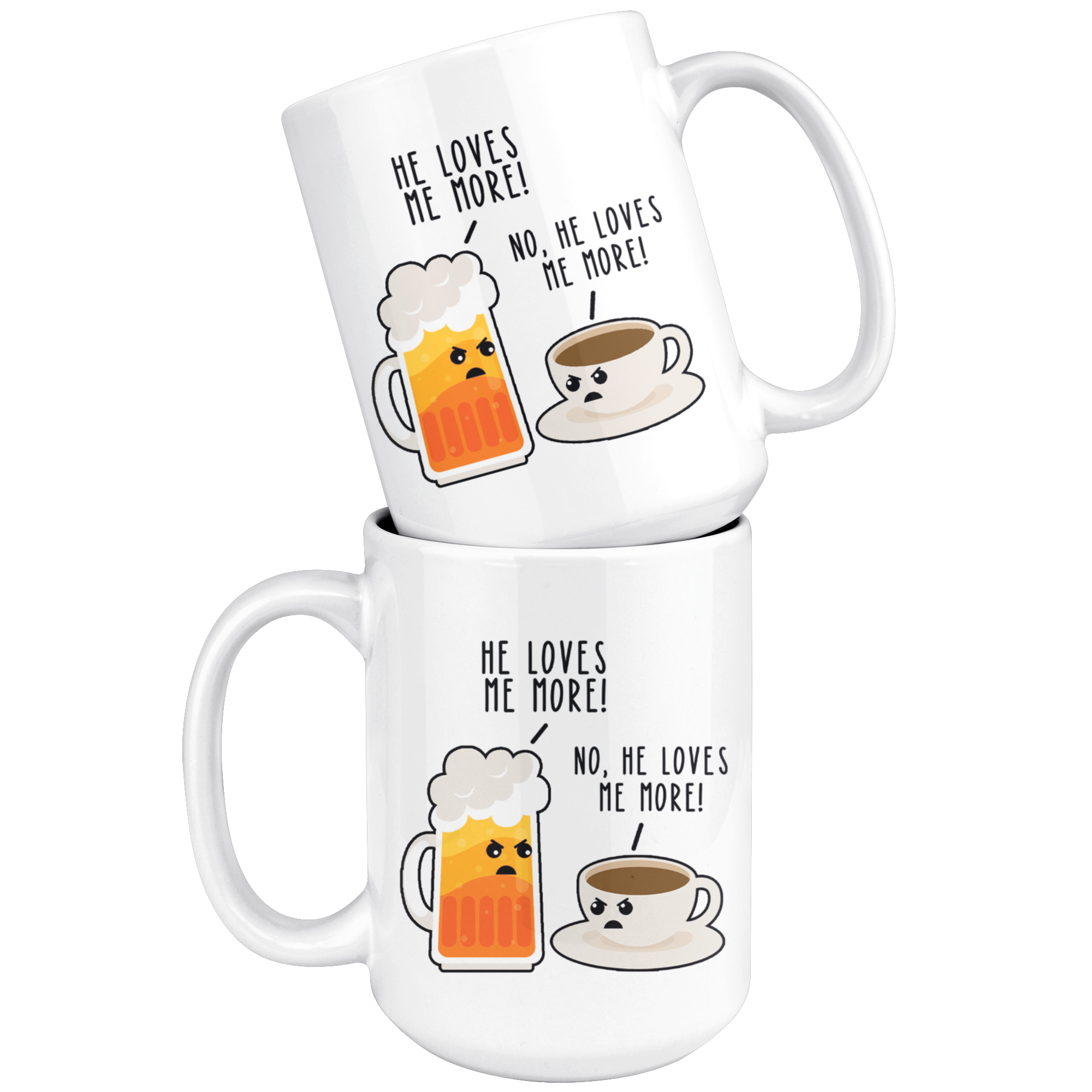 White Mugs - Beer Coffee Lover Mug
