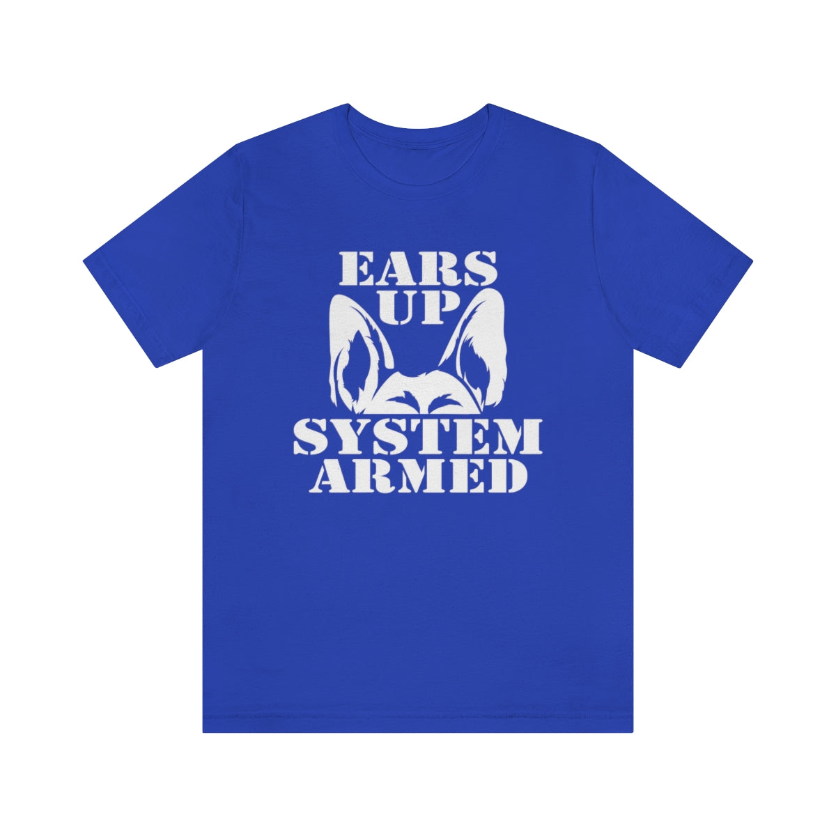 Ears Up System Armed German Shepherd TShirtSon UK