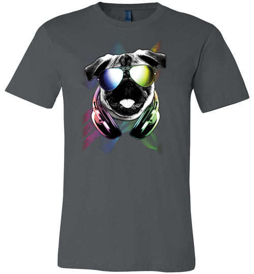 DJ Pug Dog Rave Canvas