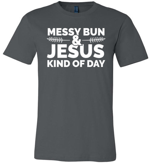 Messy Bun And Jesus Canvas