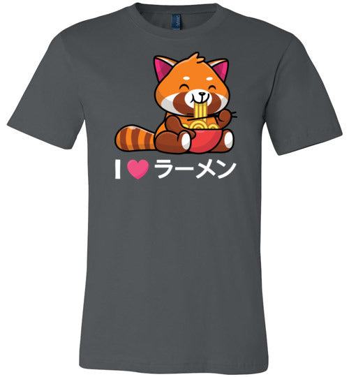 Red Panda Love Ramen Canvas