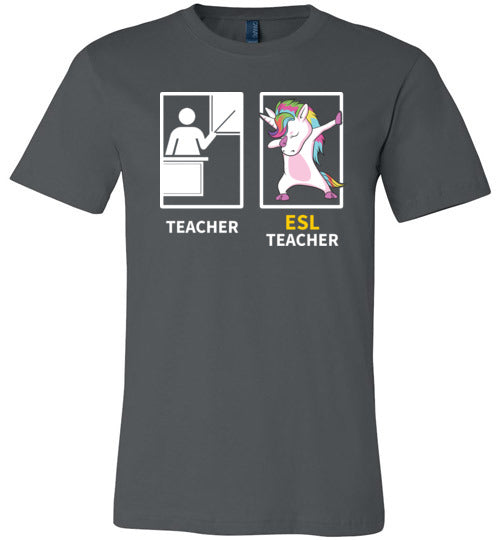 Dabbing Unicorn ESL Teacher Canvas