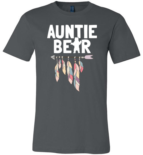 Auntie Bear Arrow Feathers Canvas