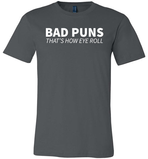 Bad Puns Eye Roll Canvas