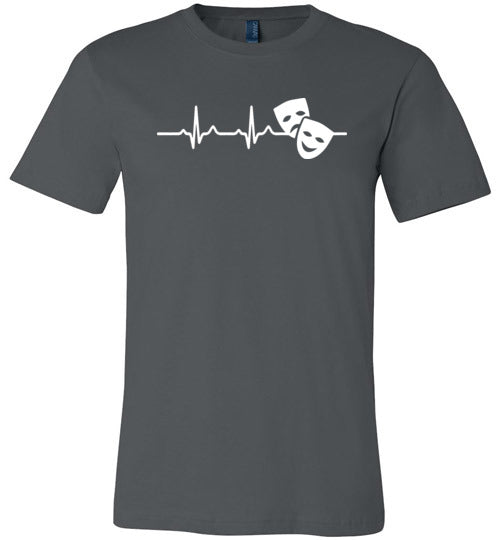 Theater Heartbeat Acting Masks Canvas