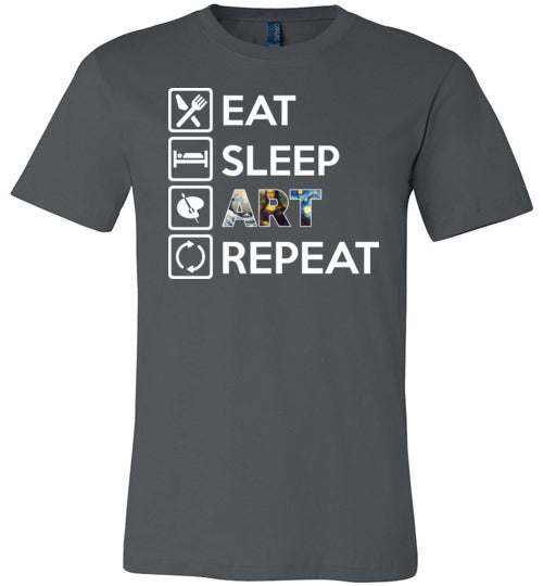 Eat Sleep Art Repeat Canvas