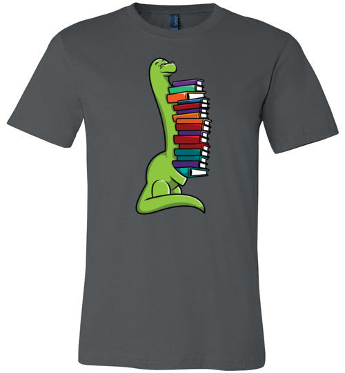 Dinosaur Long Neck Reading Canvas
