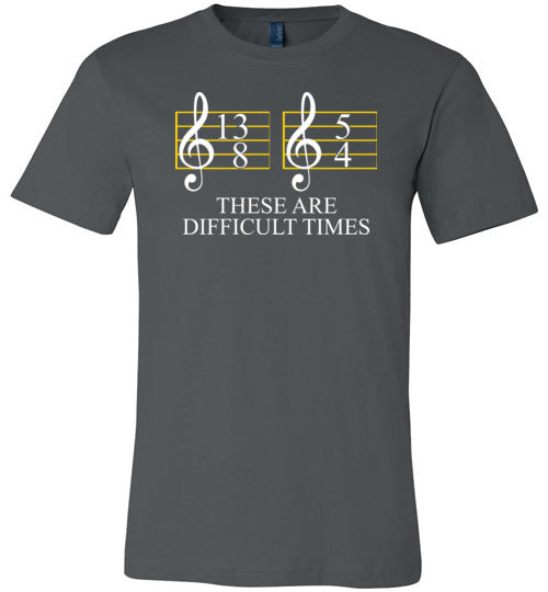 Music These Are Difficult Times Canvas