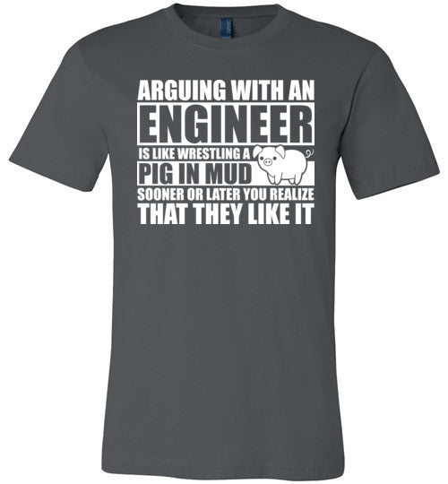 Arguing With An Engineer Pig In Mud Canvas