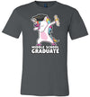 Middle School Dabbing Unicorn Graduate Canvas