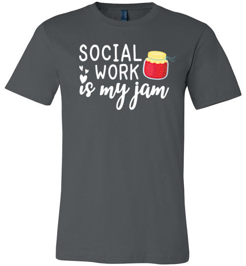 Social Work Is My Jam Canvas