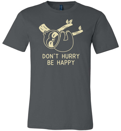 Sloth Don't Hurry Be Happy Canvas