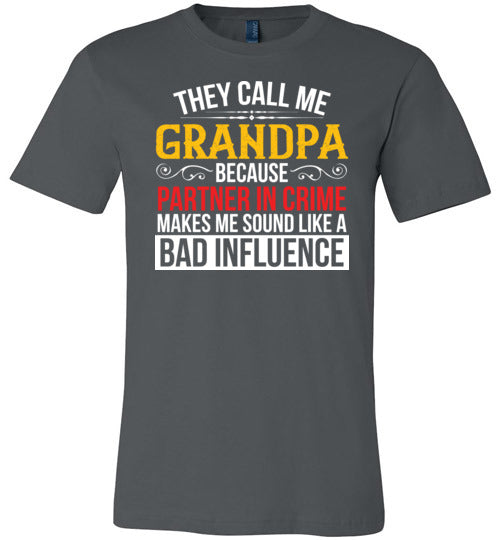 They Call Me Grandpa Partner Canvas