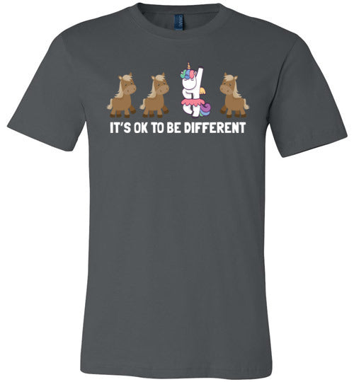 Ok To Be Different Unicorn Canvas