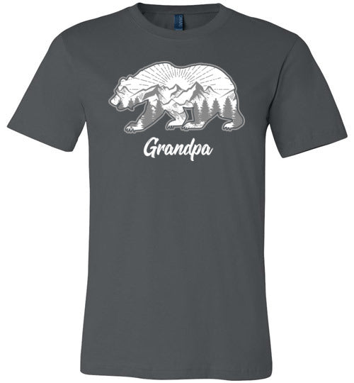 Grandpa Bear Mountains Forest Canvas