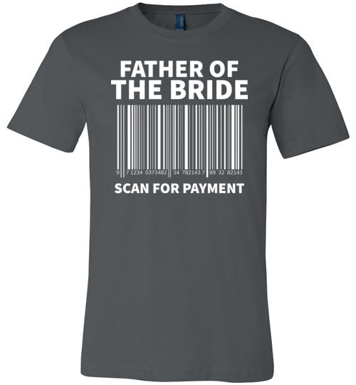 Father of the Bride Scan For Payment Canvas