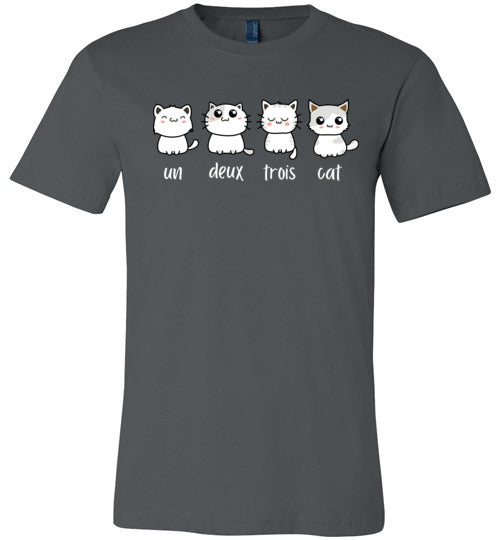 Un Deux Trois Cat Canvas