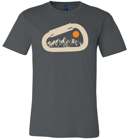 Carabiner Mountain Climbing Sunet Canvas