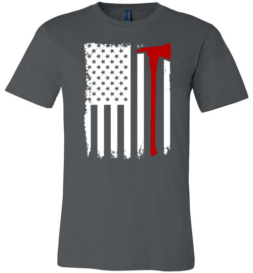 Firefighter American Flag Canvas