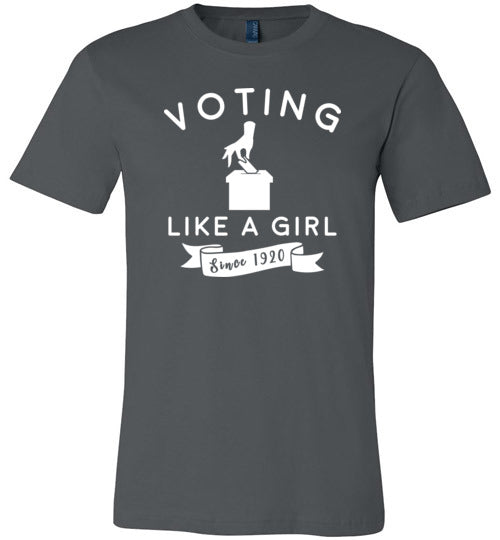 Voting Like a Girl Canvas