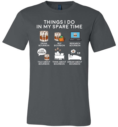 Things I Do Spare Time Bourbon Canvas