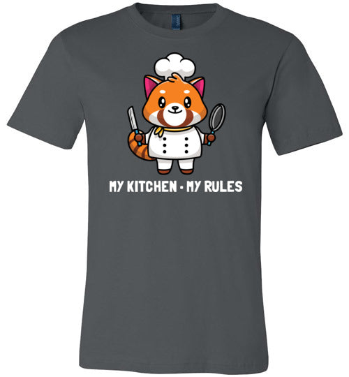 Red Panda My Kitchen My Rules Canvas