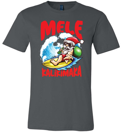 Hawaii Christmas Santa Canvas