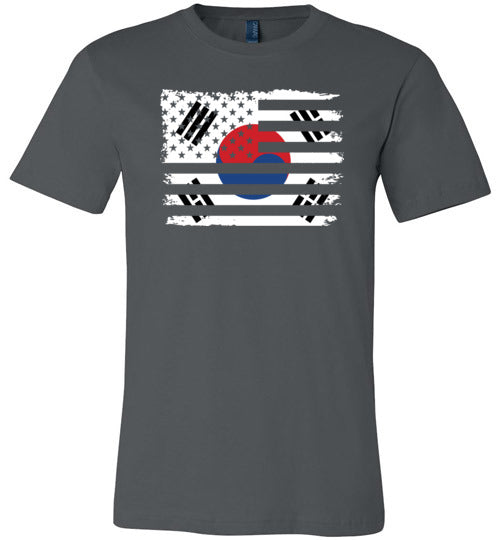 South Korean American Flag Canvas