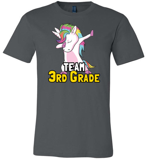 Team Third Grade Unicorn Canvas