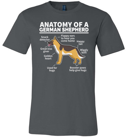 Anatomy of a German Shepherd Canvas