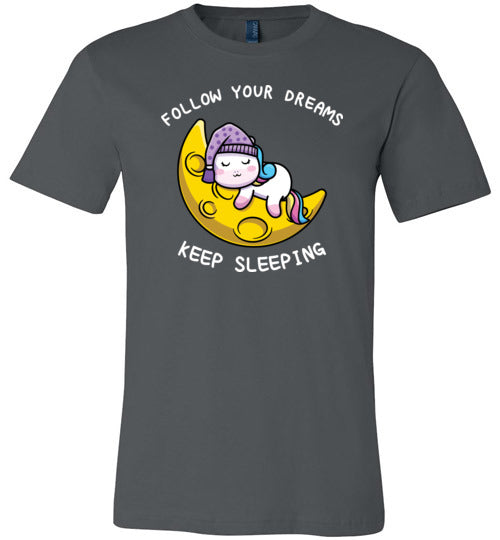 Unicorn Follow Dreams Keep Sleeping Canvas